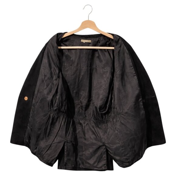 Nancy Heller Vintage Black Suede Leather Jacket, M - Picture 3 of 10